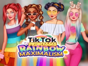 TikTok Princesses Rainbow Online Dress-Up Game