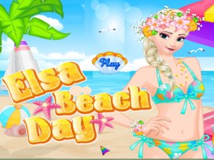 Elsa Beach Day Dress Up