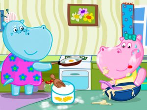 Hippo Cooking School Online Cooking Game