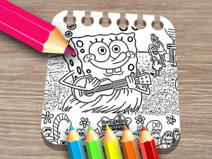 Sponge Run Coloring Book