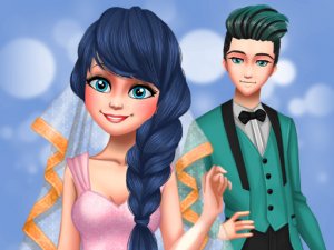 Dotted Girl Wedding Dress-Up Game