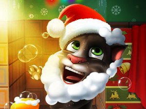 Talking Tom Christmas Online Puzzle Game