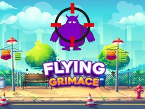 Flying Grimace Shooting Arcade Game