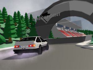 Low Poly Car Racing Arcade Game