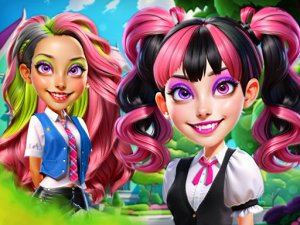 Princess Dress-Up School Game