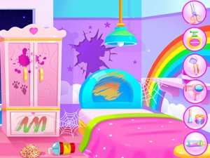 Kitty Kate House Cleaning Kids Game