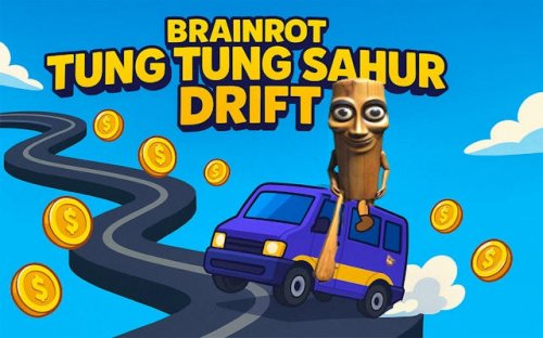 Brainrot Tung Tung Sahur Drift - Crazy Car Racing Game