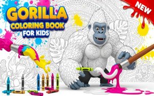 Gorilla Coloring Fun