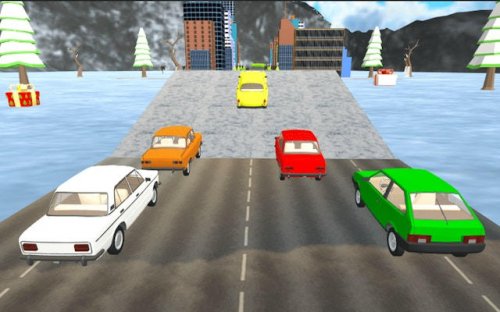 Winter Car Jumps - Stunt Racing Game