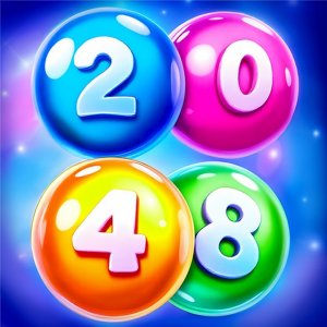 2048 Match Balls Puzzle Game