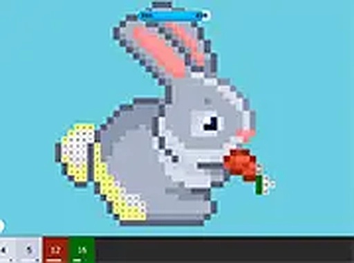 Numbered Pixel Coloring Puzzle